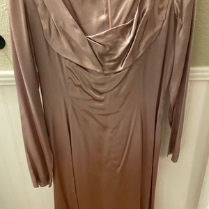 Silk long sleeve dress